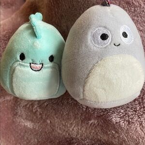 Squishmallows Mint Green and purple Plush Toy Set
